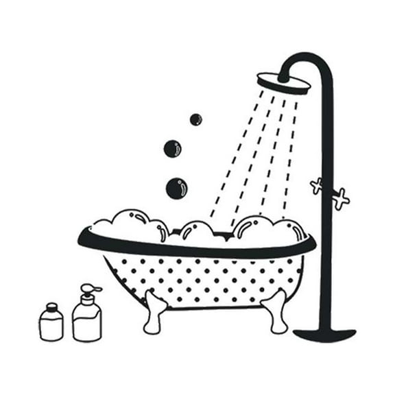 Pvc Bathtub Wall Stickers, Bubble Wall Stickers, Bathroom Wall Decoration, Happy Stickers, Room, Living Room, And Bathtub Stickers.