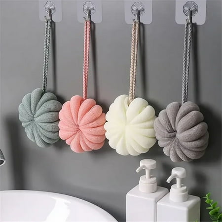 Totoro Hero Bath Bubble Ball Exfoliating Scrubber Soft Shower Mesh Foaming Sponge Body Skin Cleaner Cleaning Tools Bathroom Accessories