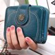 thumbnail image 5 of Cartera corta Qarigey monedero de Cuero PU Retro Azul BB6693-03, 5 of 6