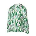 thumbnail image 2 of Balery Cactus Plants Men's Women's UPF 50+ Sun Protection Lightweight Hoodie Performance Long Sleeve Shirt for Fishing Running-Small, 2 of 9
