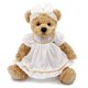 thumbnail image 1 of Oitscute Oso de peluche pequeño para bebé con tela, lindo animal de peluche, juguete de peluche suave de 10 "(ropa de dormir blanca), 1 of 1