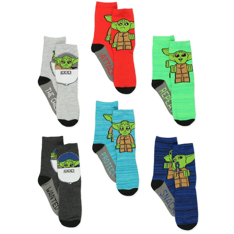 Spongebob Squarepants Boys Girls Toddler 6 pack Socks (Medium (6-8),  Multicolor)