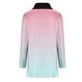 thumbnail image 4 of Cmfcve Sweet Shit Plus Size Woman Mock Two Piece Button Trim Tunic Tops Long Sleeve Wick Athletic Pullover Sweat Shirt, 4 of 5