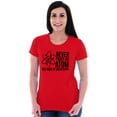 thumbnail image 3 of Never Trust An Atom Science Nerd Joke Womens Slim Fit Graphic Tee Brisco Brands X, 3 of 5