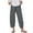 Gray-04, variant on REALiKUN Women's Capri Pants Casual Summer Cotton Cropped Lounge Pants Trousers