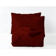 thumbnail image 5 of DNG Creations 3 Piece Diamond Ruffle Comforter 100% Egyptian Cotton, 800TC - Solid Burgundy Colour - Super Soft 550 GSM All Season ( Oversized Queen - Size ), 5 of 6