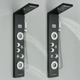 thumbnail image 4 of Senlesen Stainless Steel Shower Panel Massage Body Rain&Waterfall Head Black, 4 of 11