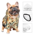 thumbnail image 3 of Balery 70s Hippie Style Sudadera con Capucha para Perros Pequeños – Ropa para Mascotas, Disfraz para Perros y Gatos, Ideal para Fiestas y Cosplay-Large, 3 of 7
