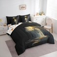 thumbnail image 3 of Manfei Gothic Westdern Ghost Twin Bedding Sets 7-Piece, Horror Halloween Bedding Comforter Set, Teens Boys Girls Kids Reversible Sheet Sets, Breathable Home Decor, 3 of 7
