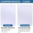thumbnail image 3 of GFDYREE Microfiber Dish Cloth Best Kitchen Cloths Cleaning Cloths with Poly Scour Side 12Inch x 12Inch, 3 of 7