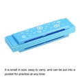 thumbnail image 4 of Uxcell Translucent Harmonica Assorted Colors 10 Hole Blue ABS Harp Mouth 2 Pack, 4 of 6