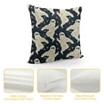 thumbnail image 4 of YINGXI  Halloween Throw Pillow Covers Cute Little Funny Ghost Dancing Night Sky Spooky Halloween Party Throw Pillow Cases for Home Decor Halloween Thanksgiving Cushion Cover 22x22in, 4 of 5