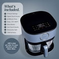 thumbnail image 5 of COOK WITH COLOR Air Fryer, 5.2Qt Glass Air Fryer, 1400W, 8 Presets, Gray, 5 of 7