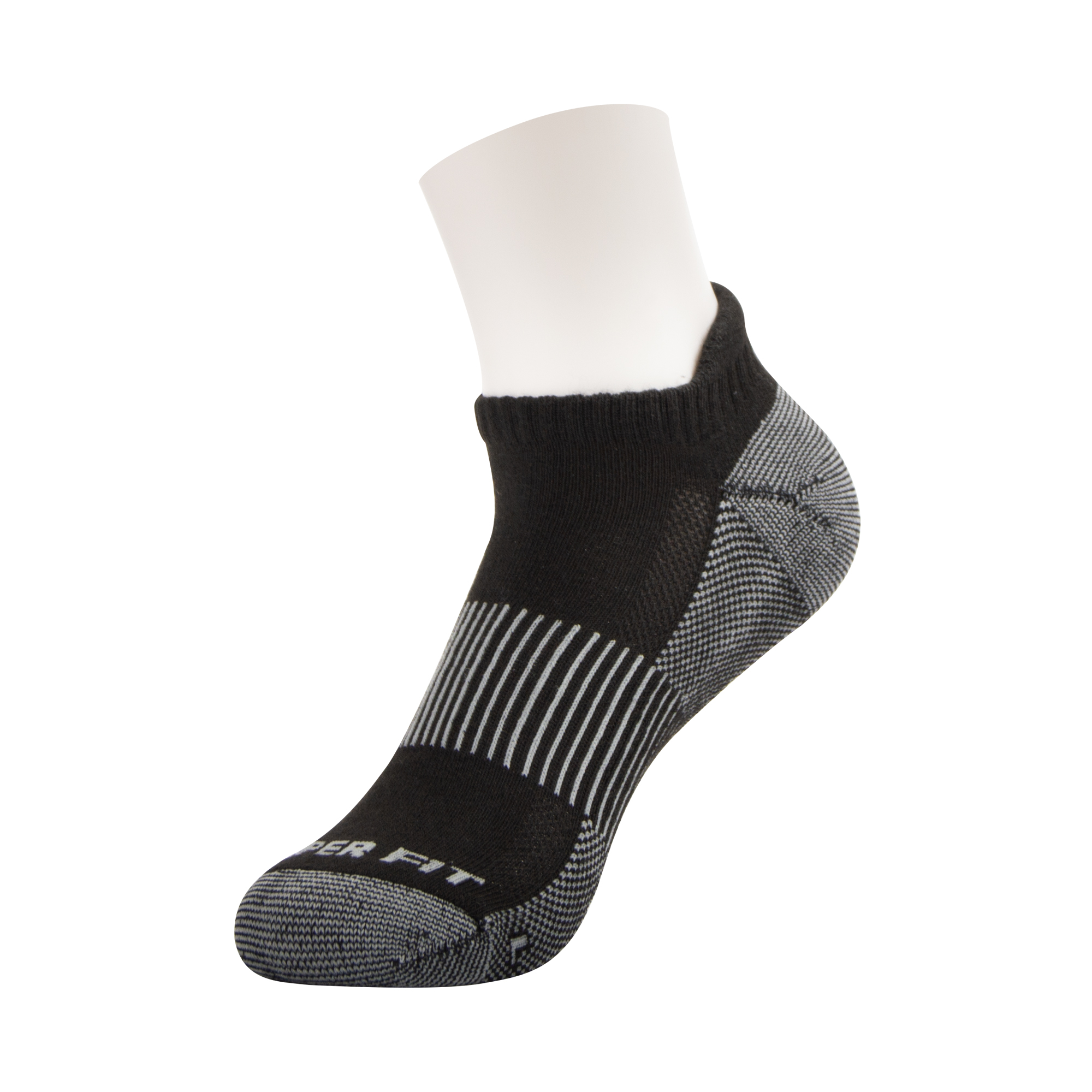 As Seen on TV - Low Cut Sport Socks Socks with Ankle Tab, Unisex, Black