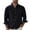 Black, variant on European Men Casual Long Sleeve Shirt Double Pocket Cardigan Washed Water Knot Loose Fit Business Trendy Stylish Comfortable Mens Basic Tee Shirts Summer Vintage T Shirts