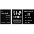 thumbnail image 2 of Inspirational Canvas Wall Art Inspiration Picture Discipline Perseverance Leadership Noun Quotes Positive Affirmation Motivational Poster Home Office Wall Decor Framed Ready to Hang[36" W X 16" H], 2 of 6
