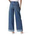 thumbnail image 3 of Jessica Simpson Women's and Women's Plus Freesia Wide Leg Cuffed Jeans, 32" Inseam, Sizes 2-24W, 3 of 5