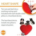 thumbnail image 4 of K&H Pet Products Mother's Heartbeat Calming Dog Toy Heart Pillow Red Large Breed Heartbeat 10 Inch, 4 of 9
