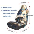thumbnail image 2 of Lsque Exotic Blue Cat Pattern Car Seat Covers for Front Seats , Waterproof Seat Covers for Cars, Sporty Front Seat Covers,Car Seat Cover Protector Front Seats, 2 of 5