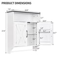 thumbnail image 3 of VECELO Bathroom Cabinets with Motion Sensor LED Lights, Wall Mounted Medicine Cabinet with Towel Bars and Hidden Storage Space for Bathroom, Kitchen, Pure White, 3 of 13