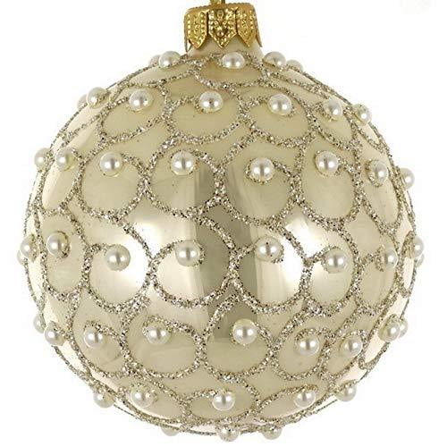 D Champagne Pearl 4 Ornament Holiday Winter Decor Christmas Tree Decoration Walmart Com Walmart Com