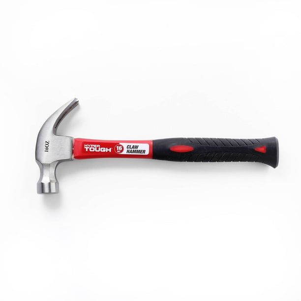 Hyper Tough TH20188A 16Ounce Fiberglass Hammer with Rubberized Grip