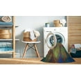thumbnail image 2 of Ahgly Company Machine Washable Indoor Round Transitional Green Onion Green Area Rugs, 4' Round, 2 of 7