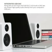 Kanto YU2 Powered Desktop Speakers - Pair (Matte White)