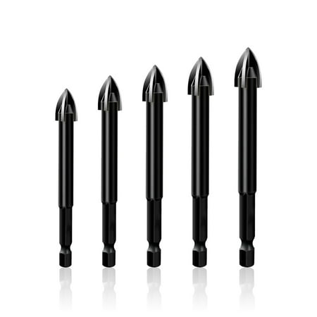 

5Pcs Efficient Universal Drilling Tool High-Performance Utility Tools Multifunctional Alloy Drill Bit Tip For Woodwork