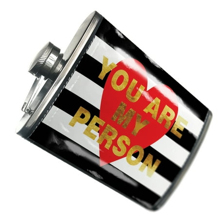 

NEONBLOND Flask You Are My Person Valentine s Day Gold and Stripes Heart