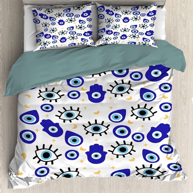 Patrón 3 Piezas Funda Nórdica Queen 90 "x90"(230x230cm) con 2 Fundas de Almohada,