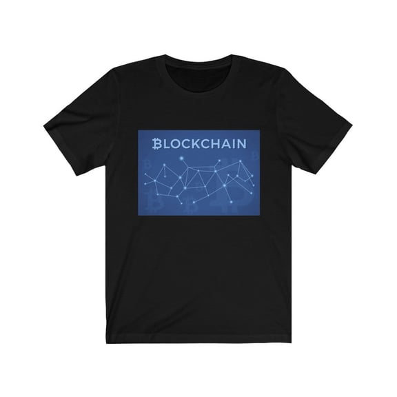 Bitcoin Blue Shirt BTC Crypto Trader HODL