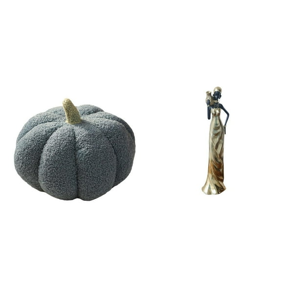 Almohadas De Calabaza De Halloween, Estatua De Dama Tribal Africana, Almohada Rellena, Decoración De Felpa, Cojín Decorativo Para Sofá, Figura De Mujer Africana, Escultura Decorativa Ligera,