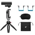 thumbnail image 1 of Sennheiser Professional MKE 400 + Mobile Kit, Directional On-Camera Microphone with Smartphone Clamp & Manfrotto PIXI Mini Tripod, 1 of 9