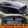 thumbnail image 3 of Honda Civic 2016-2021 10th Gen Rear Trunk Spoiler Rear Trunk Spoiler Wing Rear Roof Wing Body Kit Car Accessories, 3 of 6