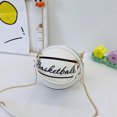 thumbnail image 4 of Bolsa Moda mujer impresión de mensajero redonda PU cadena Mini bolso (un blanco) Ehuebsd Nuevos Originales, 4 of 6