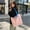 Pink-PK, variant on MMJ Nylon Tote Bag Casual Shoulder Handbag Multipurpose for Grocery Work Commute 16.5x15.4x4.7in