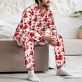 thumbnail image 7 of Salouo Octopus Print Button-Front Long Sleeve Pajama Set for Men, Soft 2Pjs Men's Long Sleeve Sleepwear-XX-Large, 7 of 7