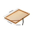 thumbnail image 3 of Qonioi Sofa Armrest Tray Table, Wooden Side Table with Phone Holder, Tray Stand Organizer Holder, 3 of 6
