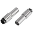 thumbnail image 4 of 2 Pcs Silver Tone Metal Bicycle Line Regulator Housing Cap Bicycle Brake Cable Adjuster, 4 of 5