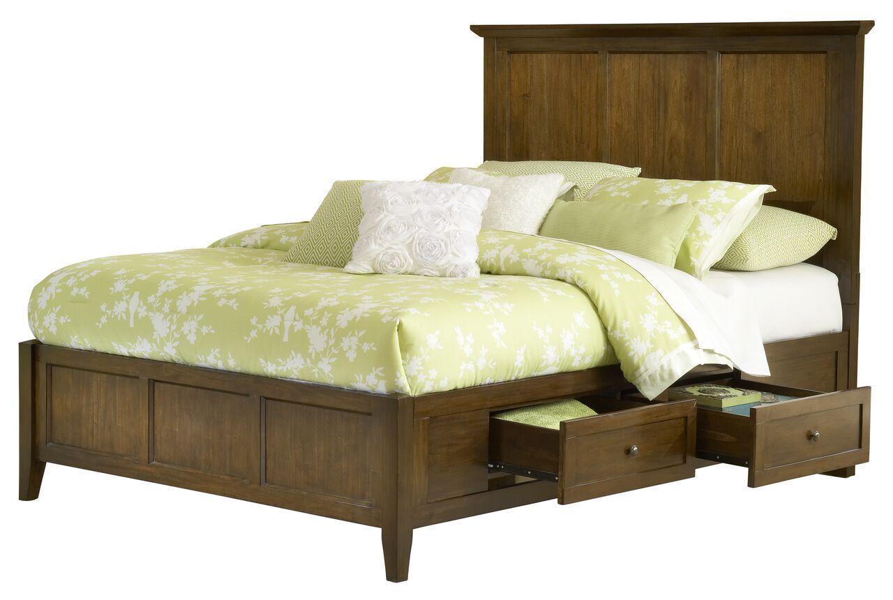 Viven 6PC E King Bed, 2 Nightstand, Dresser, Mirror & Chest Set in Mahogany Spice - image 5 of 6