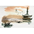 thumbnail image 4 of China Landscape with Pagoda Wall Poster with Push Pins, 22.375" x 34", 4 of 4