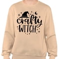 thumbnail image 2 of Crafty Witch Sweatshirt Unisex X-Large Sand, 2 of 5
