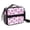 Pink and Purple, variant on Brown and Beige Leopard Print Insulated Lunch Bag with Shoulder Strap and Bottle Holder,Bento School Lunch Bag Box,11x9.5x3.5 Inches
