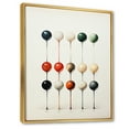 thumbnail image 2 of Designart "Minimalist Golf Tees IV" Sports Floater Framed Wall Decor, 2 of 7