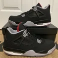 thumbnail image 1 of Ni - ke Ni - ke Air Jordan 4 Golf “Bred” Black Fire Red Cement Grey Sz 11.5 CU9981-002, 1 of 5