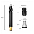 thumbnail image 3 of High Pressure Water Nozzle Jet Sweeper Nozzle Car Wash Sprayer Garden Cleaning Tool with Multiple Modes for Car Wash, Garden Watering, and Power Cleaning, 1-Pack, 3 of 7