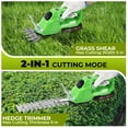 thumbnail image 6 of HOTREE Cordless Hedge Trimmer, Grass Shear, 2-in-1 25000 RPM, Battery Level Indicator, for Shrubs, Gardens, Patios, and Lawns, 6 of 8