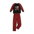 thumbnail image 2 of ZAXARRA Christmas Family Pajamas Set Santa Plaid Print Tops+Trouser/Romper, 2 of 9