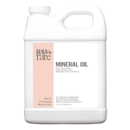 

Mineral Oil 32 oz Food Grade Safe Wood/Bamboo Oil Cutting Board Butcher Block Conditioner Knife Blade Cast Iron Tools Pans For Food Kitchen Vegan Laxative by Raw Plus